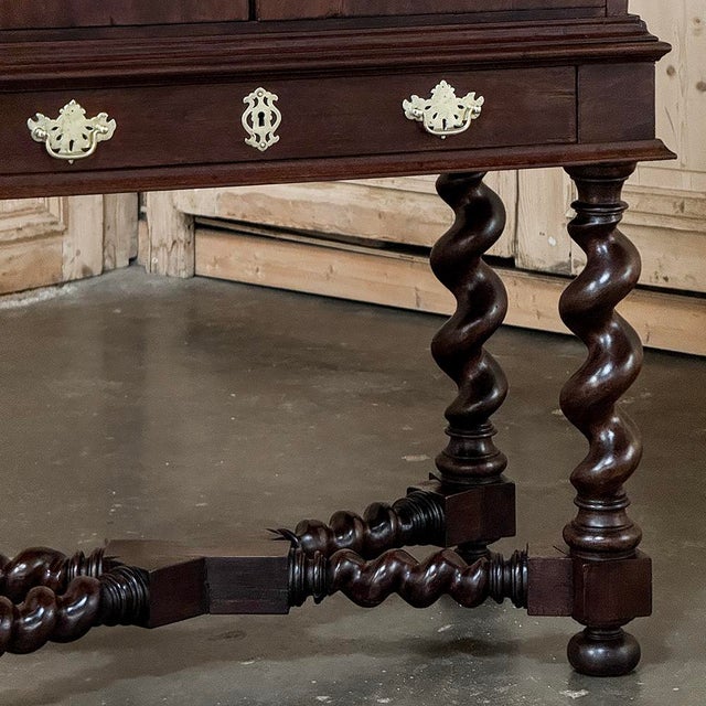 19th Century Dutch Collector’s Cabinet With Brass Hardware For Sale - Image 10 of 18
