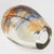 Amber Stephen Smyers Modern Blown Art Glass Vase Abstract Feather Design, circa 1970 For Sale - Image 8 of 16