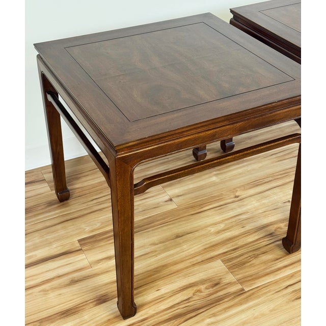 Vintage MCM Henredon Ming Style Side Table Pair For Sale - Image 13 of 15