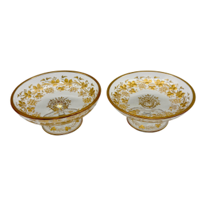 Pair of Belle Époque Gilt Glass Compotes / Dessert Dishes, circa 1890–1910
