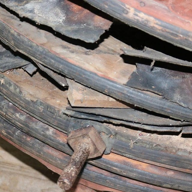 Monumental Antique Blacksmith Furnace Bellows by Cincinnati Bellow Works 19thC For Sale - Image 13 of 13