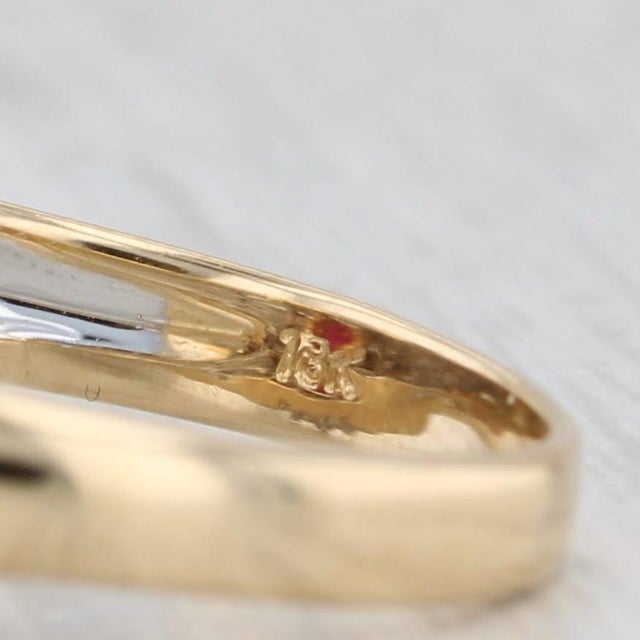 Red Ruby Diamond Halo Ring 18k Yellow Gold Size 6.25 Engagement Style For Sale - Image 8 of 8