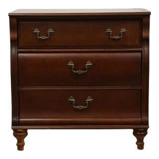 Stanley Furniture Solid Cherry Traditional Victorian Inspired 30" Three Drawer Nightstand 102-14-16 For Sale