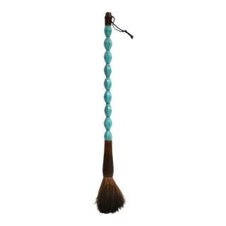 Turquoise Calligraphy Brush For Sale