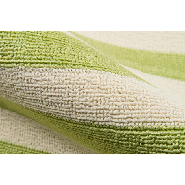 Momeni Baja Green Stripe Indoor/Outdoor Rug - 7'10