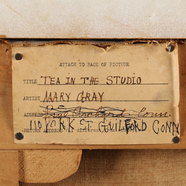 1940s Mary Gray (American, 1891-1964), Tea Time in the Studio For Sale - Image 6 of 9