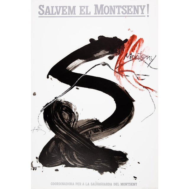 Montseny Poster after Antoni Tapies For Sale - Image 5 of 5