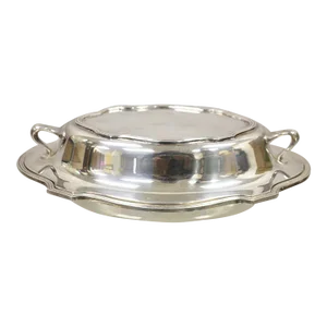 Lbs Co English Regency Style Silver Plated Covered Serving Dish Vegetable Bowl