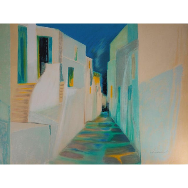 Claude Hemeret, Rue de Santorin, Lithograph For Sale - Image 5 of 5