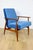 Lis Lounge Chair with Blue Sky Upholstery by Henryk Lis, 1970s For Sale - Image 10 of 11