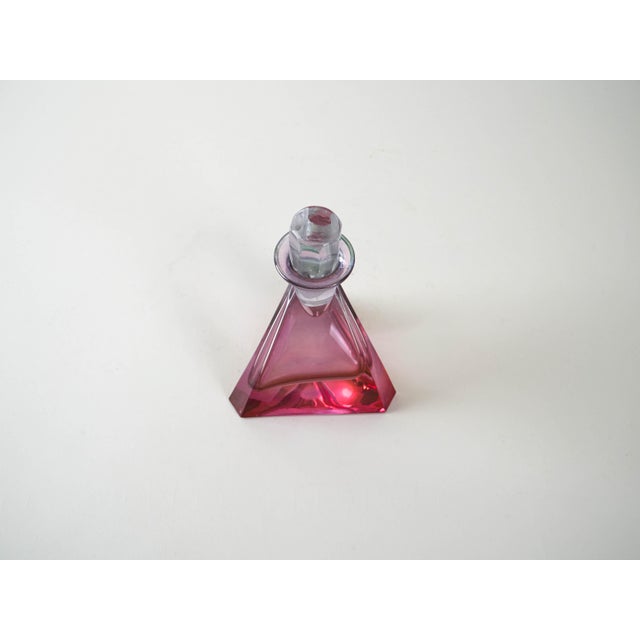 1970s Vintage Triangular Glass Carafe, 1970s For Sale - Image 5 of 8