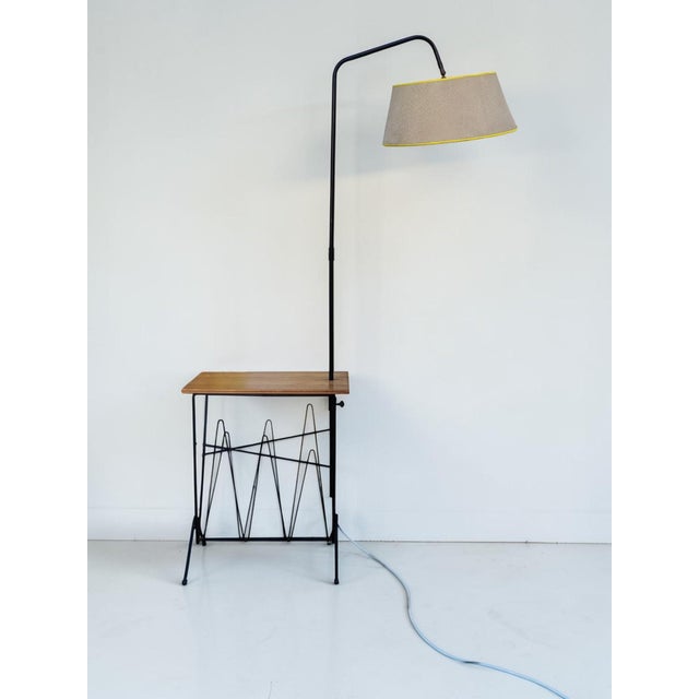 Floor Lamp with Reading Light and Tablet, France, 1950s For Sale - Image 4 of 9