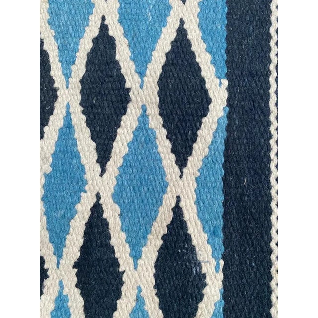 Mid-Century Scandinavian Flat Rug Kilim For Sale - Image 13 of 18