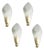 Sanded Murano Leaf Wall Sconces by Simoeng, Set of 4 For Sale