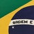 Rustic Vintage Sewn Cotton Flag of Brazil For Sale - Image 3 of 7