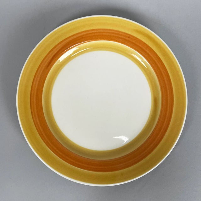 Vintage 1970s Japanese Royal M Capri Salad Dessert Plates- Set of 8 For Sale - Image 4 of 13