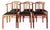 Mid-Century Teak Chairs, Denmark, 1970s, Set of 6 For Sale