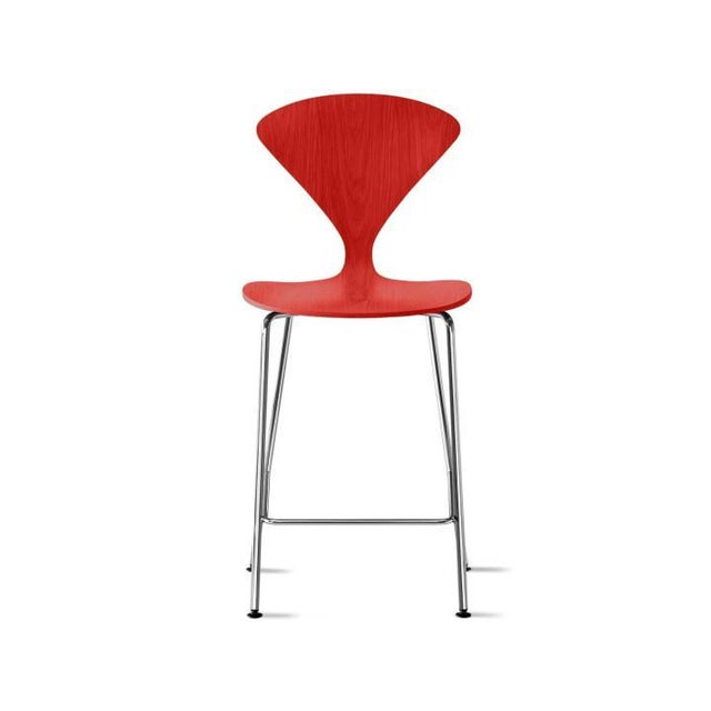 1950s Mid-Century Modern Bar Stool attributed to Norman Cherner, 1950s For Sale - Image 5 of 15