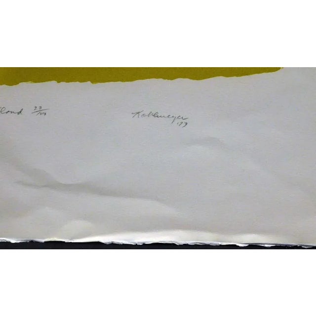 "Kohlmeyer Kloud" by Ida Kohlmeyer Hand signed, dated, titled & numbered by the artist "Kohlmeyer Kloud" Unframed Limited...