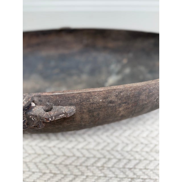 20th Century Wooden Feasting Bowl For Sale - Image 3 of 9