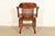 B. L. Marble Chair Co. Antique Mission Arts & Crafts Walnut Banker's Chair, Circa 1910 For Sale - Image 13 of 14