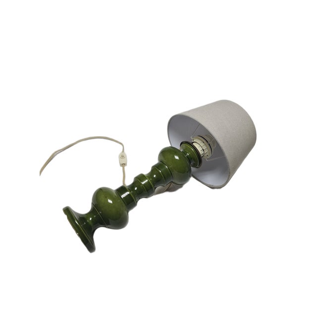 Polish Postmodern Bedside Lamp in Glass and Pottery, 1980s For Sale - Image 9 of 11