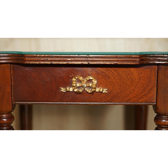 Vintage French Empire Flamed Mahogany Nesting Tables, Set of 3 For Sale - Image 17 of 18