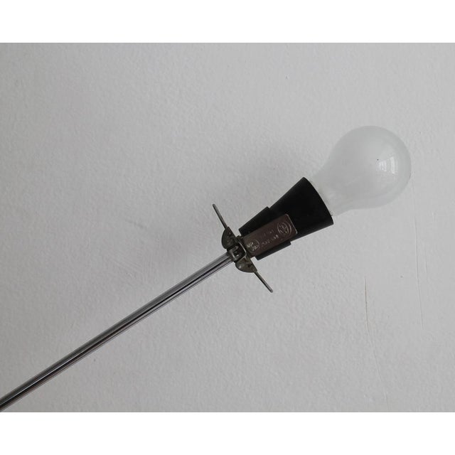 Silver White Opaque Ceiling Lamp, 1960s For Sale - Image 8 of 11