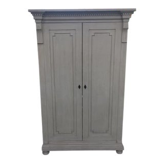 RH Baby & Child Antiqued Sage Jameson Armoire For Sale