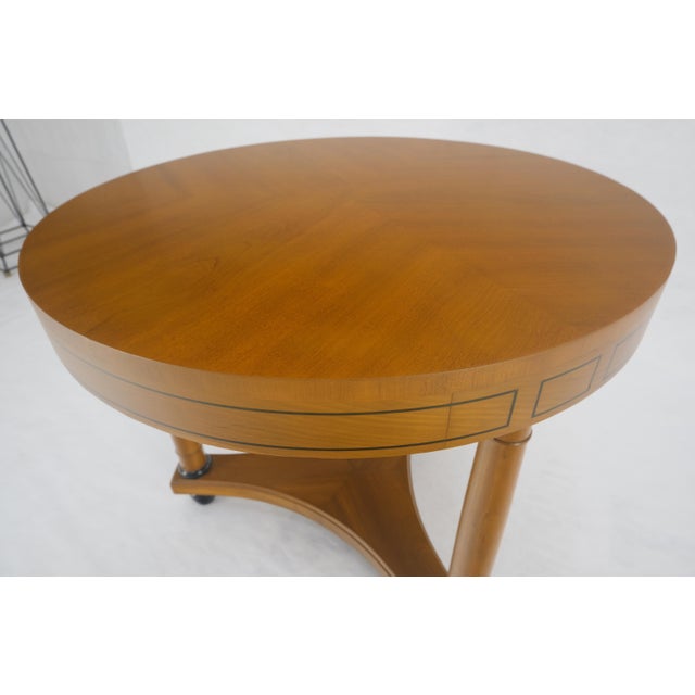 Charak Neoclassical Biedermeier Style c1940s Center Lamp Table Stand Gueridon For Sale - Image 9 of 12