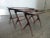 Stylish Italian Mid Century Nesting Tables Manner of Ico Parisi of varying sizrs sold as found in vintage condition...