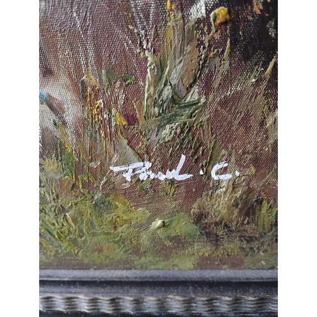 Large Vintage Fox Hunt Painting, British Style For Sale In Tulsa - Image 6 of 8