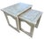 Marble Veneer & Brass Inlay Waterfall Nesting Tables, a Set of 2 | Hollywood Regency For Sale In Naples, FL - Image 6 of 12