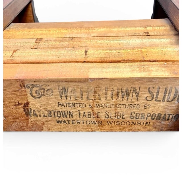 Walnut Drop-Leaf Extension Dining Table, 1950s Mid-Century Modern For Sale - Image 11 of 16