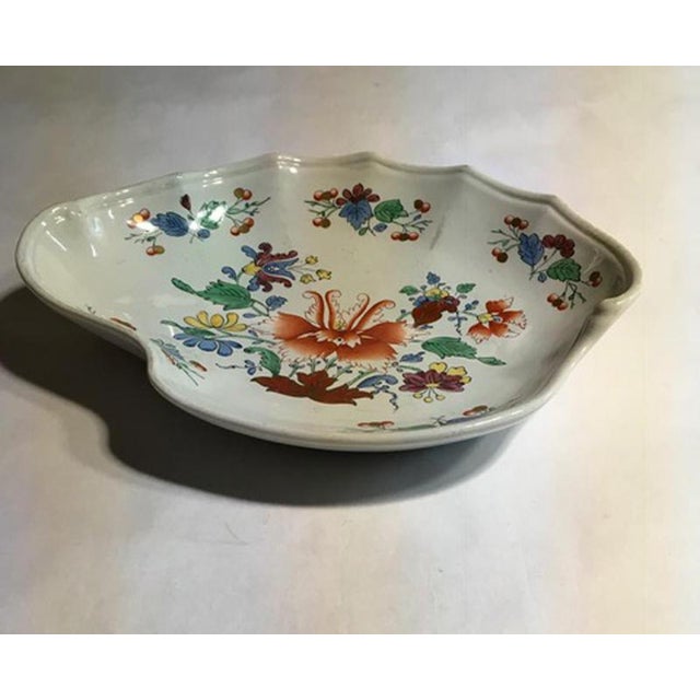 Mid 18th Century Mid-18th Century Porcelain Hand Painted Tulip Decor Bowl by Richard Ginori, 1750 For Sale - Image 5 of 18