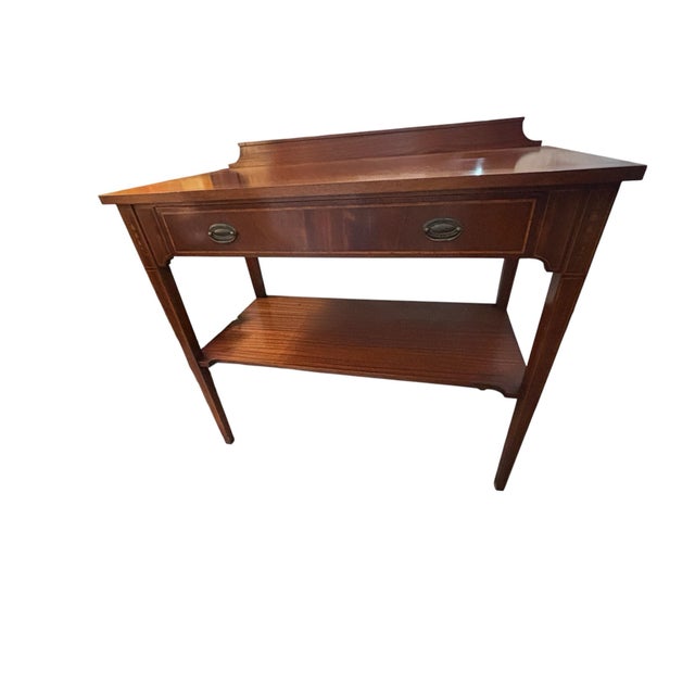 Wood 1950s A.H. Davenport Co Sideboard With Inlay For Sale - Image 7 of 9