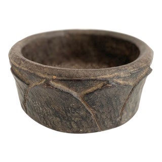 1960s Hand-Carved Marble Bowl For Sale