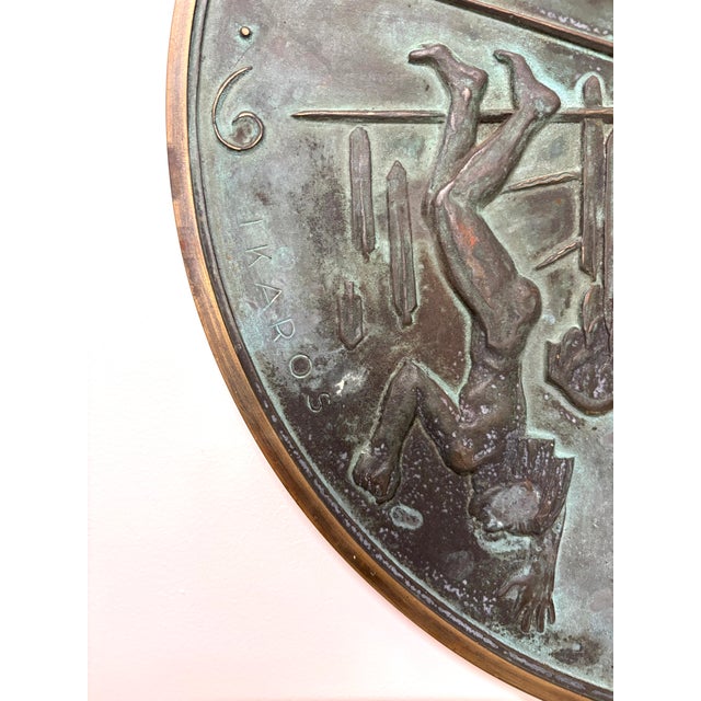 Swedish Grace Sundial in Patinated Bronze by Ulla Fogelklou-Skogh, 1930s For Sale - Image 3 of 8