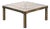 Hollywood Regency Geometric Coffee Table in Brown and Gilt Lacquered Metal, 1970s For Sale