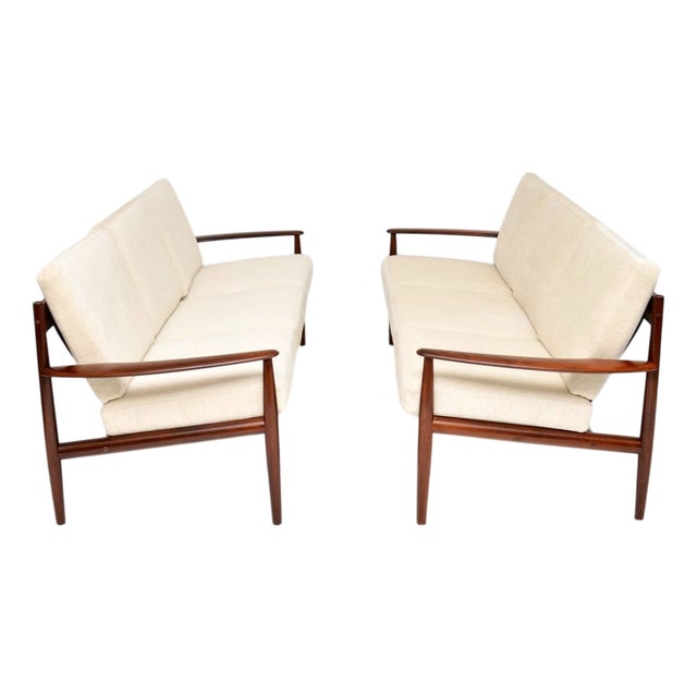 Vintage Danish Sofas by Grete Jalk for France and Son, 1960, Set of 2 For Sale