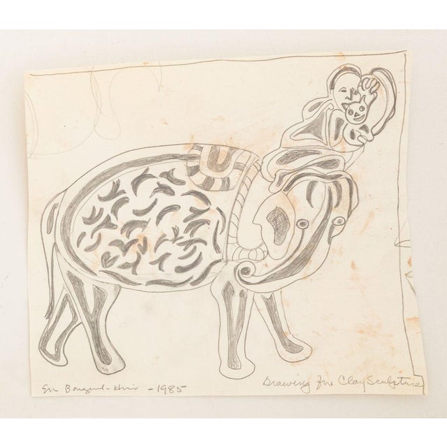 Contemporary Eva Bouzard-Hui Surrealist Mixed Media, 11 For Sale - Image 3 of 15