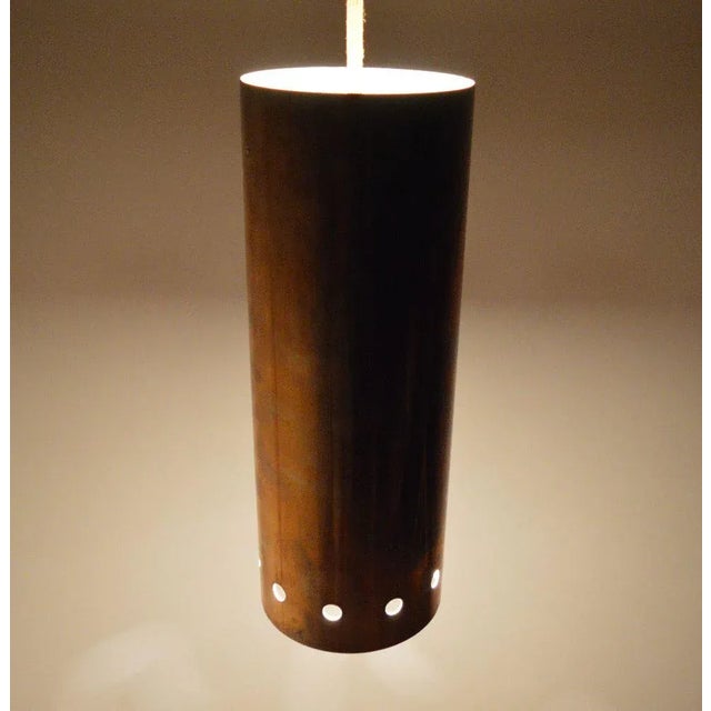 Tubular Brass Pendant Light, 1960s For Sale - Image 6 of 7