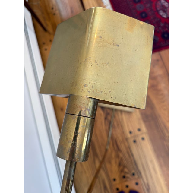 Vintage Signed Cedric Hartman Brass Floor Lamp For Sale - Image 9 of 18