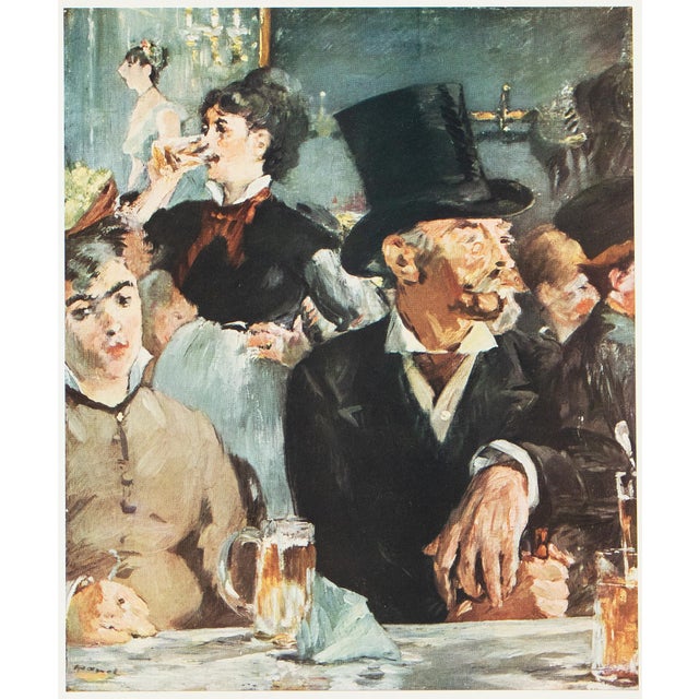 1953 After Manet "At the Cafe", Full-Color Print For Sale In Dallas - Image 6 of 7