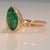 3.7Ct Zambian Emerald Ring With Lab Created Diamond: Solid 14k Gold, Size 6.75 For Sale - Image 12 of 12