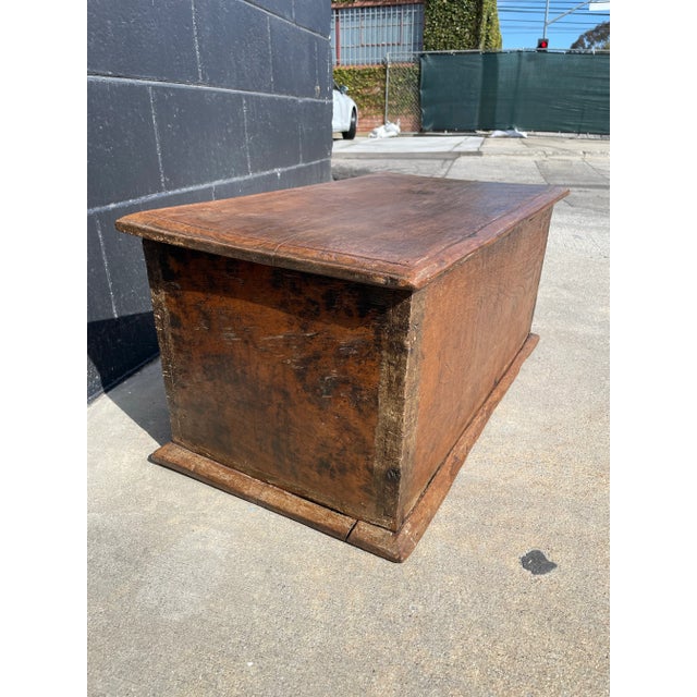 This gorgeous small chest is beautifully crafted from solid hardwood, possibly teak or a similar fine-grained wood. The...