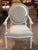 19th Century Pair of 19th Century Louis XVI Style Painted Oval-Back Fauteuils For Sale - Image 5 of 11