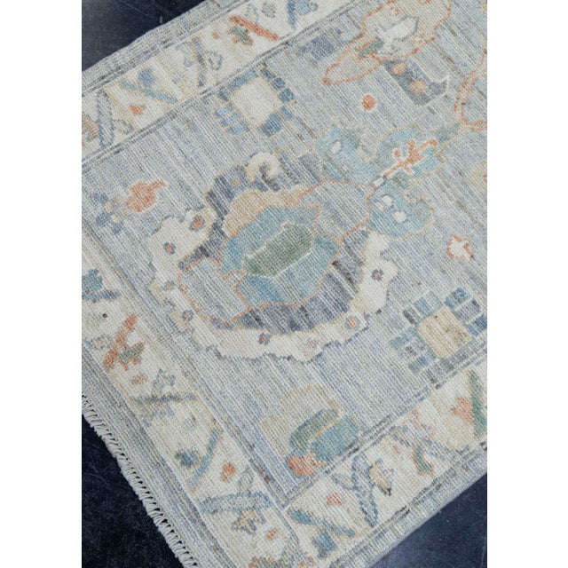 Turkish Oushak Rug 2'8" x 10'2" #17186 For Sale - Image 3 of 8