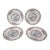 Ceramic Vintage Table Tops Unlimited Four Dessert Plates Asian Chinoiserie Bird Floral Pattern - Set of 4 For Sale - Image 7 of 7