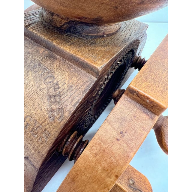 Antique French Wooden Coffee Grinder, 1873 For Sale - Image 9 of 13
